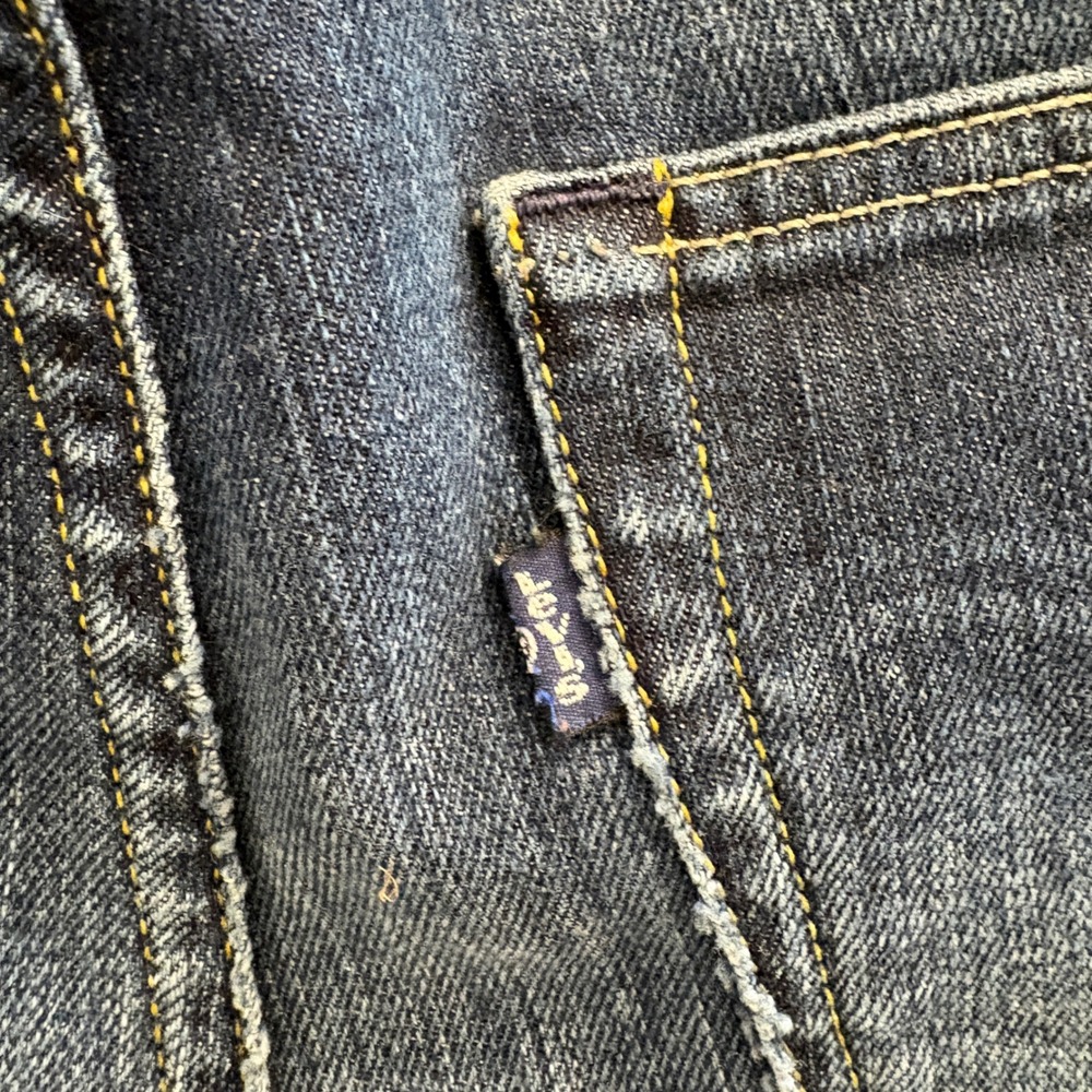 Levis Made & Crafted Pins Skinny Jeans Womens 29x32 Dark Wash Blue Made in Italy - Picture 9 of 13